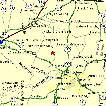 Map to R. A. Sasser Jr.